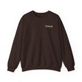Cleveland Football Crewneck Sweatshirt — Brown, Orange & White