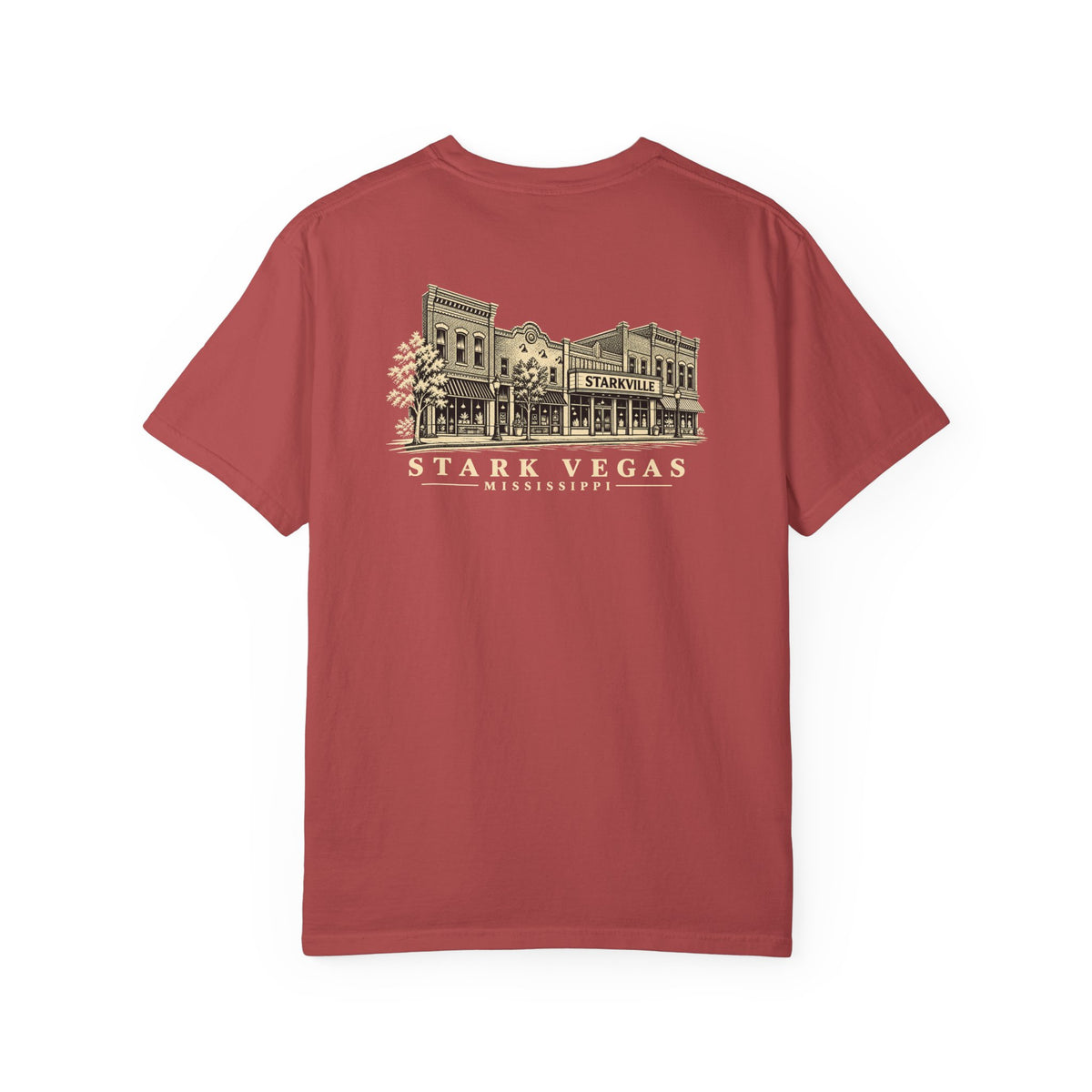 Stark Vegas Local Landmarks T-Shirt — Crimson