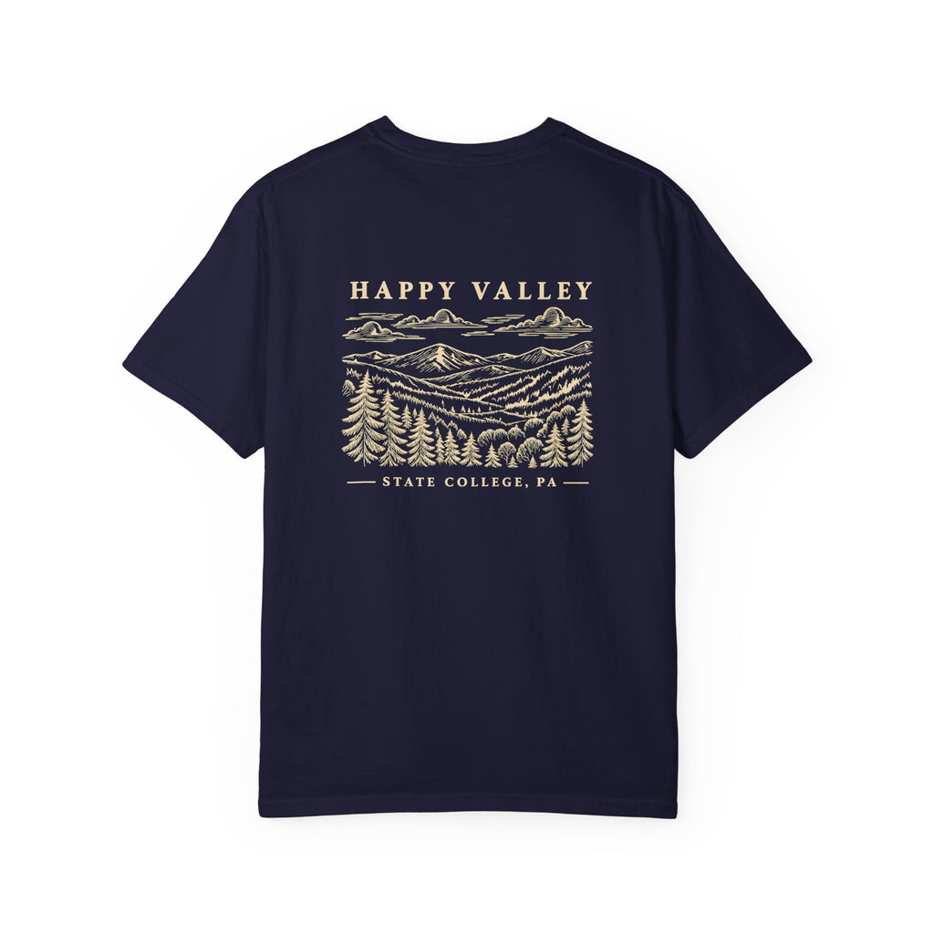 Happy Valley Local Landmarks T-Shirt — True Navy
