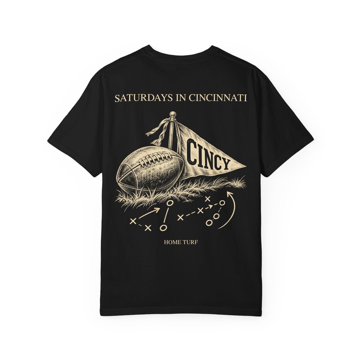Cincinnati Saturday Traditions T-Shirt — Black