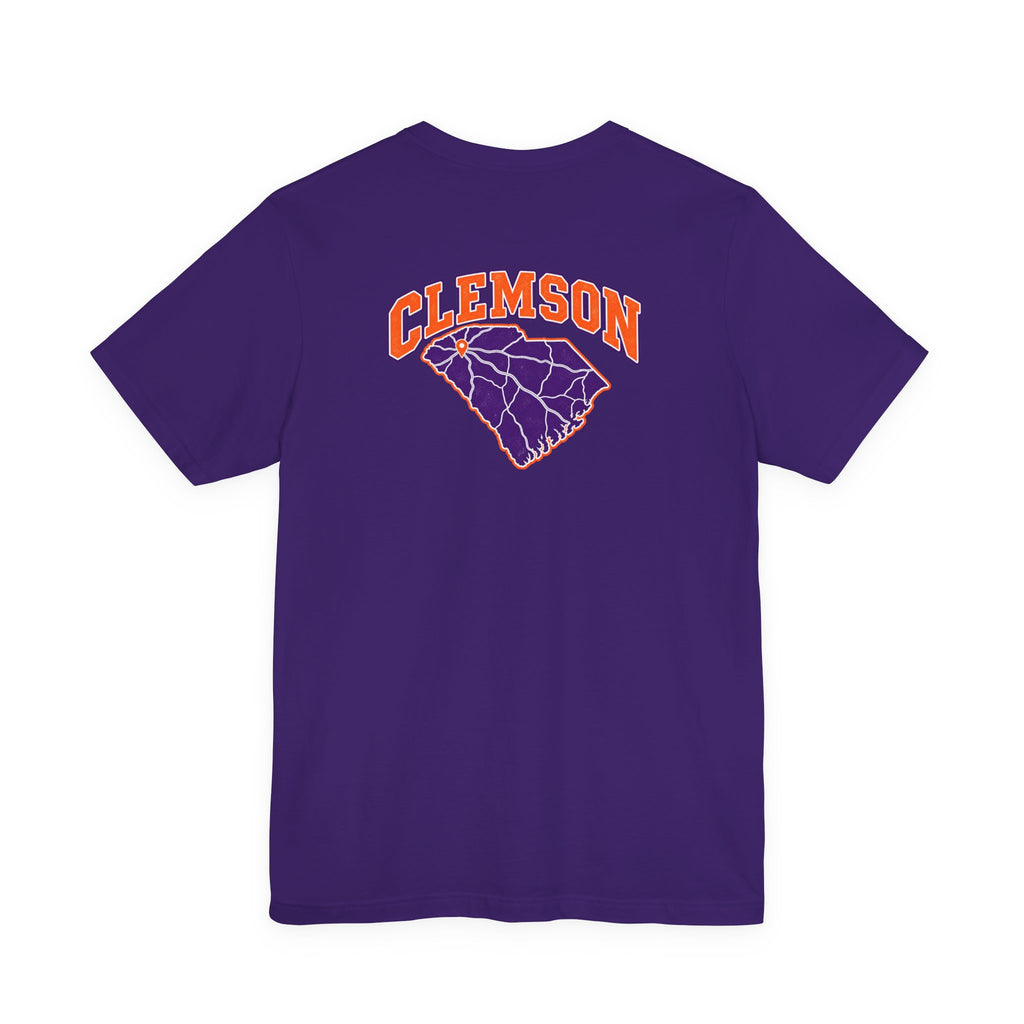 Clemson Roads T-Shirt — Purple