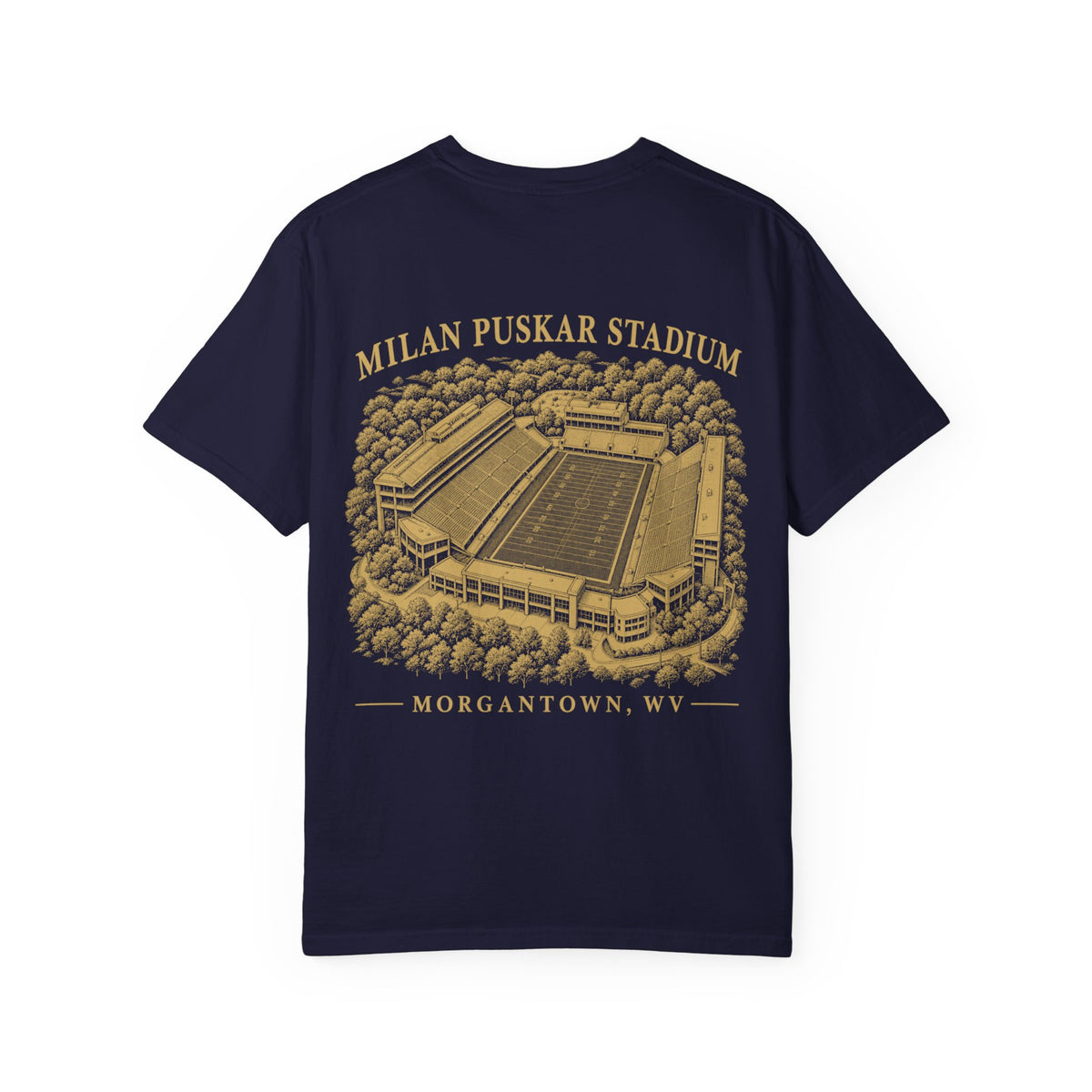 Milan Puskar Stadium T-Shirt — True Navy