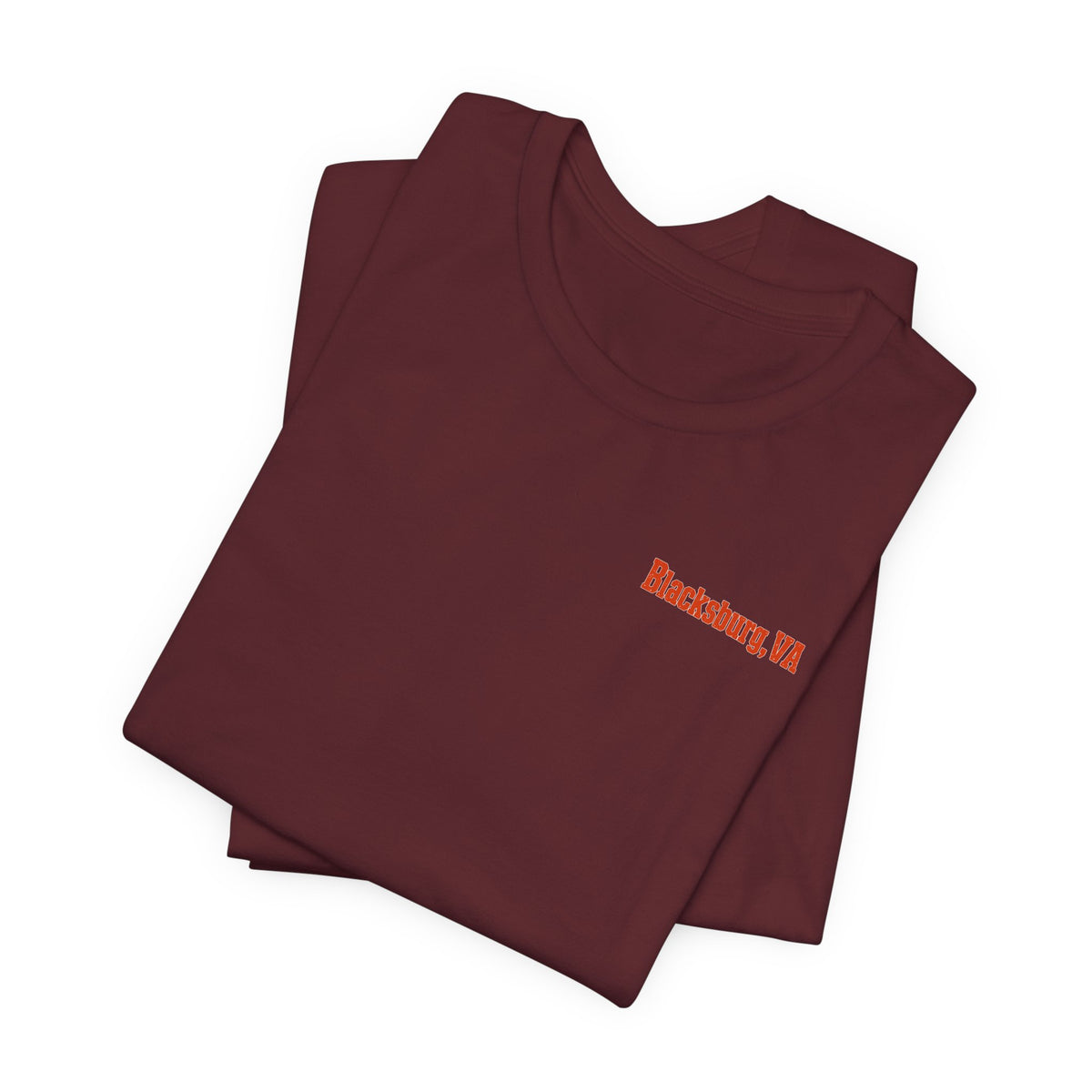 Blacksburg Roads T-Shirt — Maroon