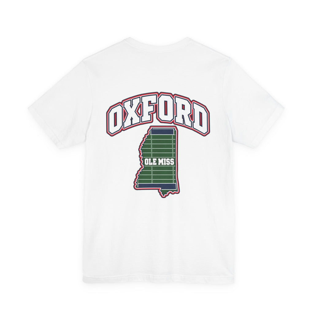 Oxford Field Addition T-Shirt — Baby Blue, Red & White