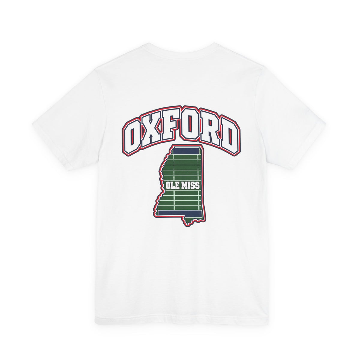Oxford Field Addition T-Shirt — Baby Blue, Red & White