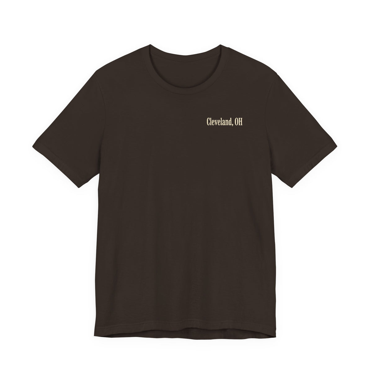 Cleveland Football T-Shirt — Brown, Orange & White