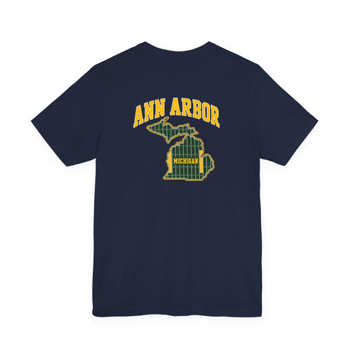 Ann Arbor Field Addition T-Shirt — Navy