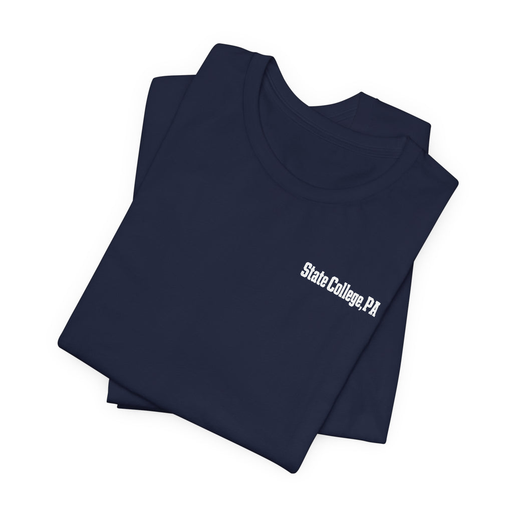 State College Field Addition T-Shirt — Navy & White