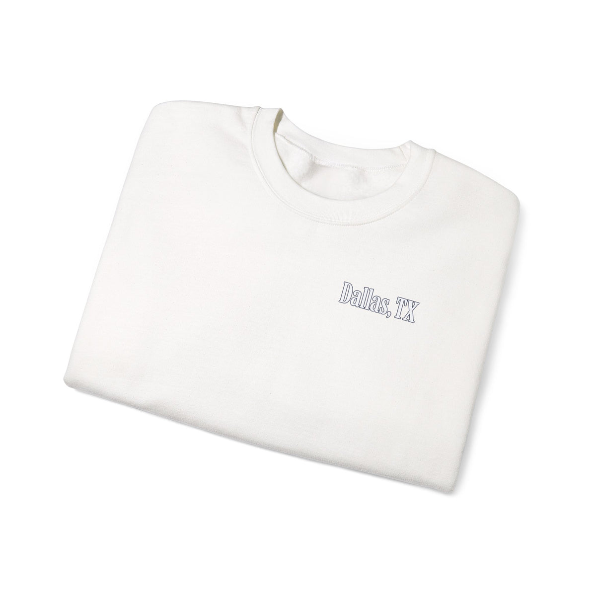 Dallas Football Crewneck Sweatshirt — Navy, White & Gray