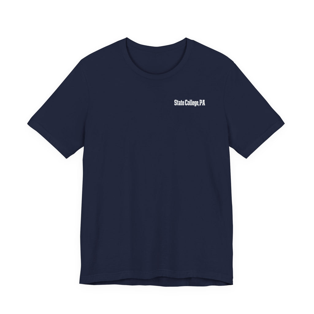 State College Field Addition T-Shirt — Navy & White