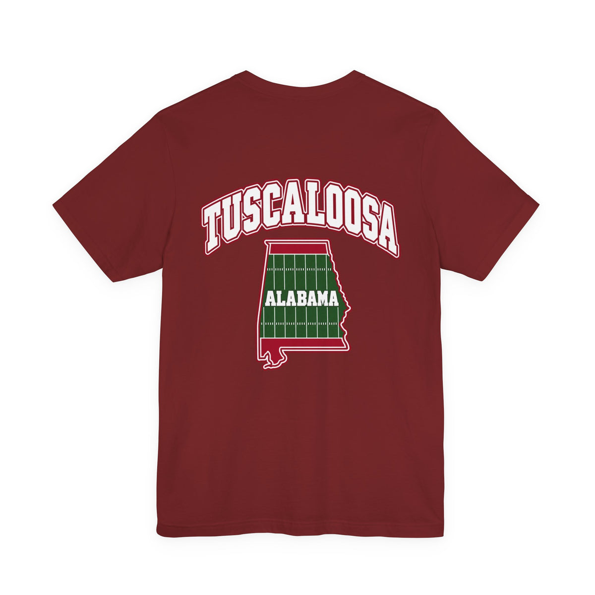 Tuscaloosa Field Addition T-Shirt — Cardinal & White