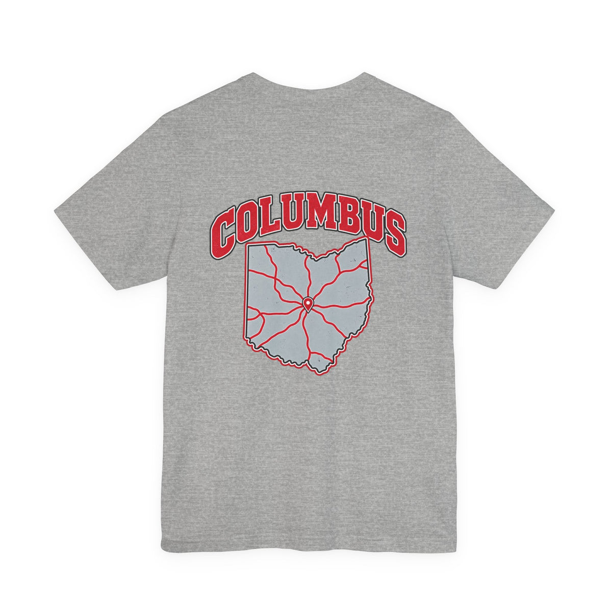 Columbus Roads T-Shirt — Athletic Heather