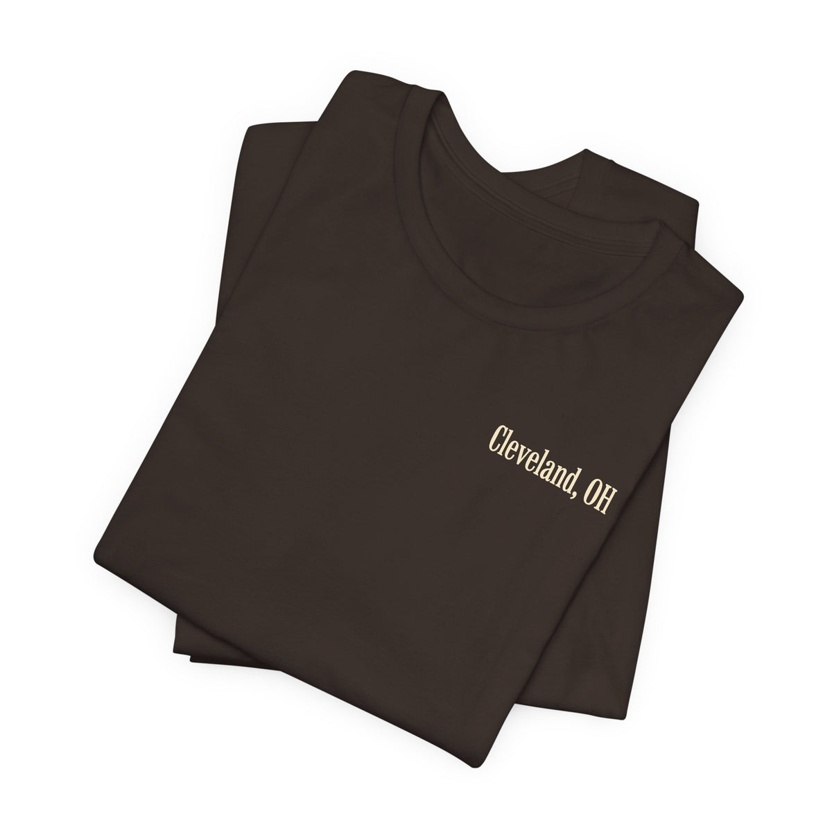 Cleveland Football T-Shirt — Brown, Orange & White