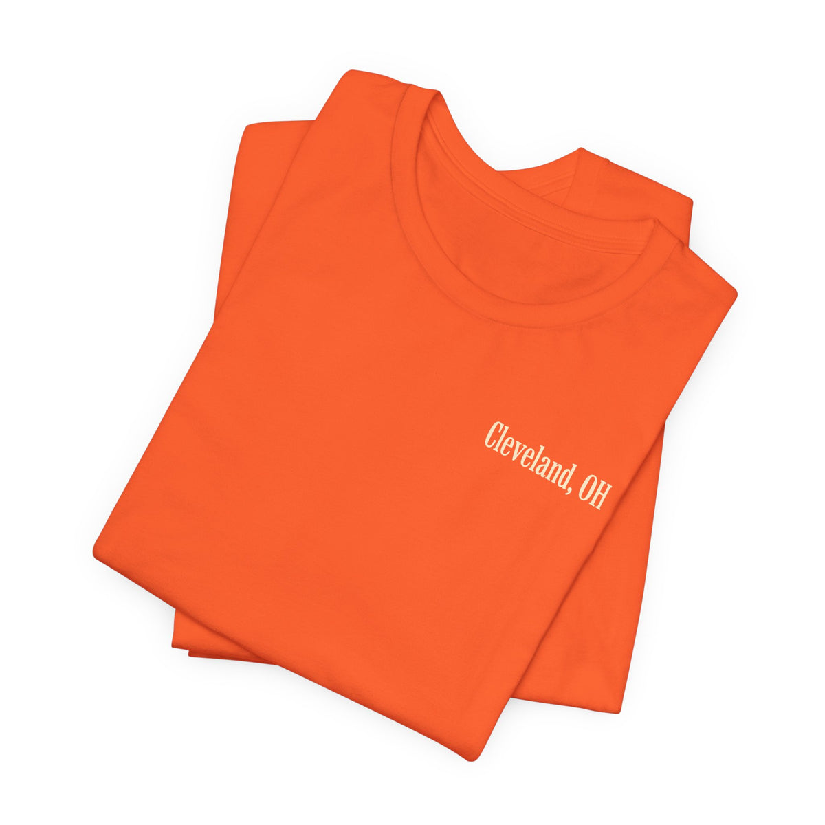 Cleveland Football T-Shirt — Brown, Orange & White