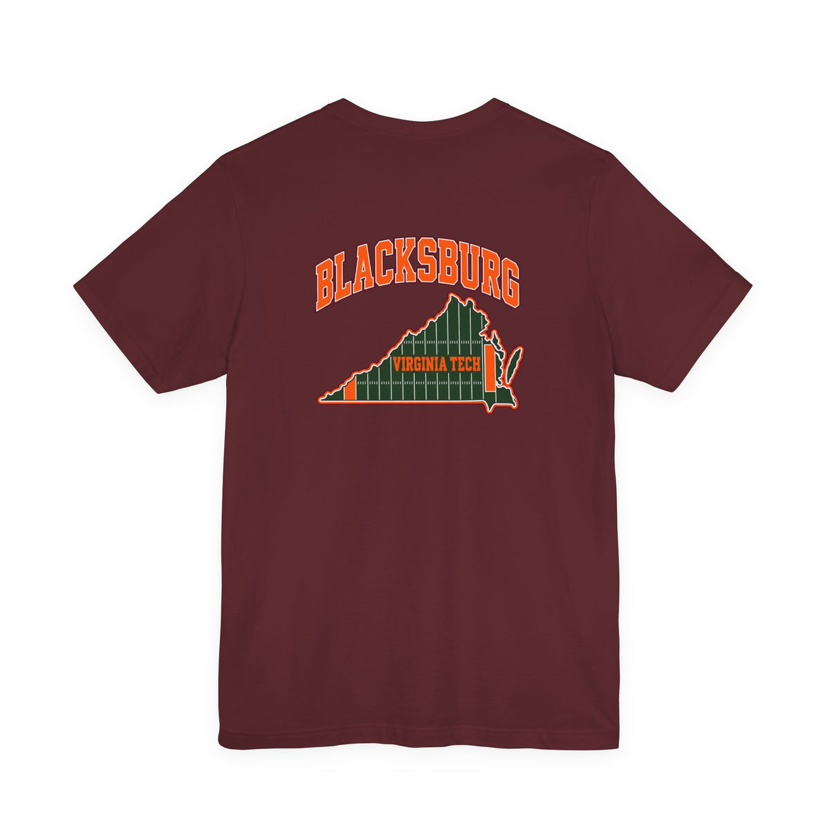 Blacksburg Field Addition T-Shirt — Maroon