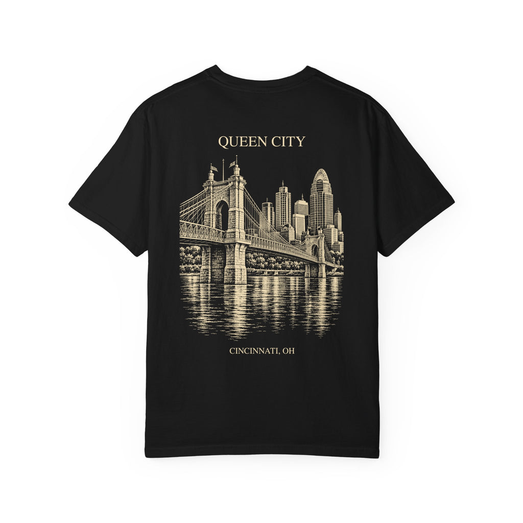 Queen City Local Landmarks T-Shirt — Black