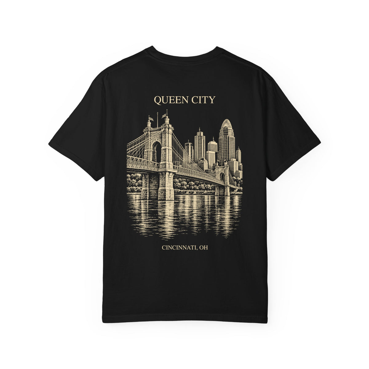Queen City Local Landmarks T-Shirt — Black