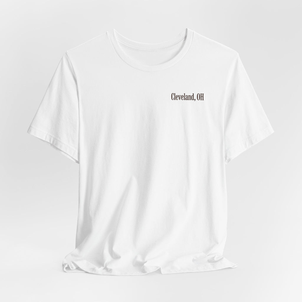 Cleveland Football T-Shirt — Brown, Orange & White