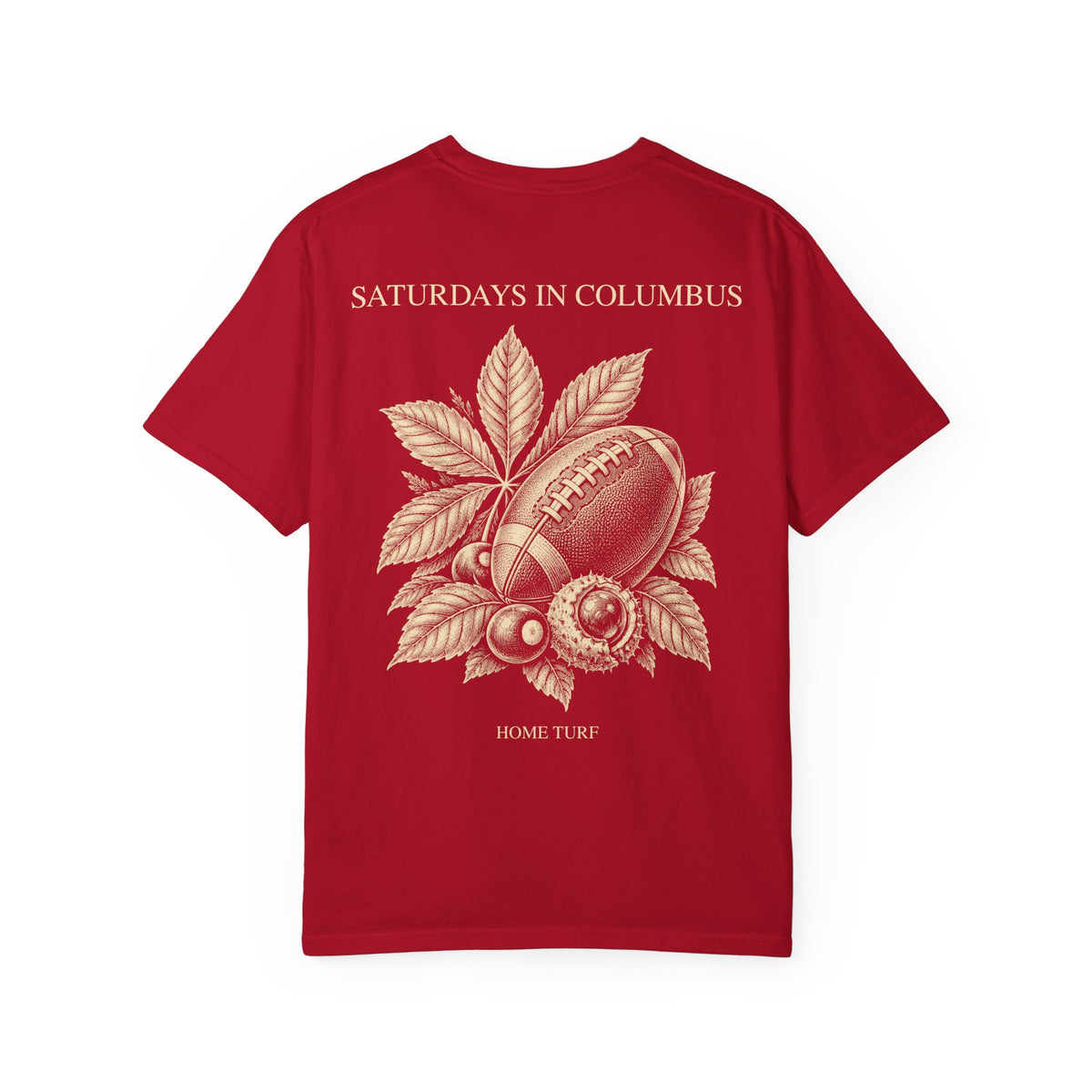 Columbus Saturday Traditions T-Shirt — Red