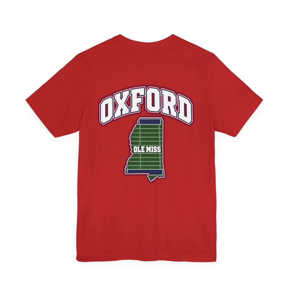 Oxford Field Addition T-Shirt — Baby Blue, Red & White