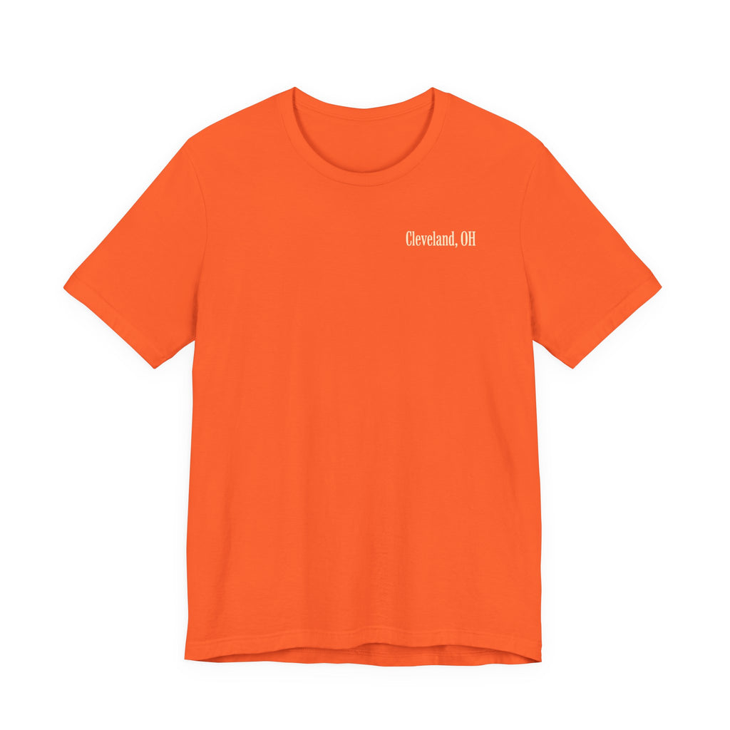 Cleveland Football T-Shirt — Brown, Orange & White