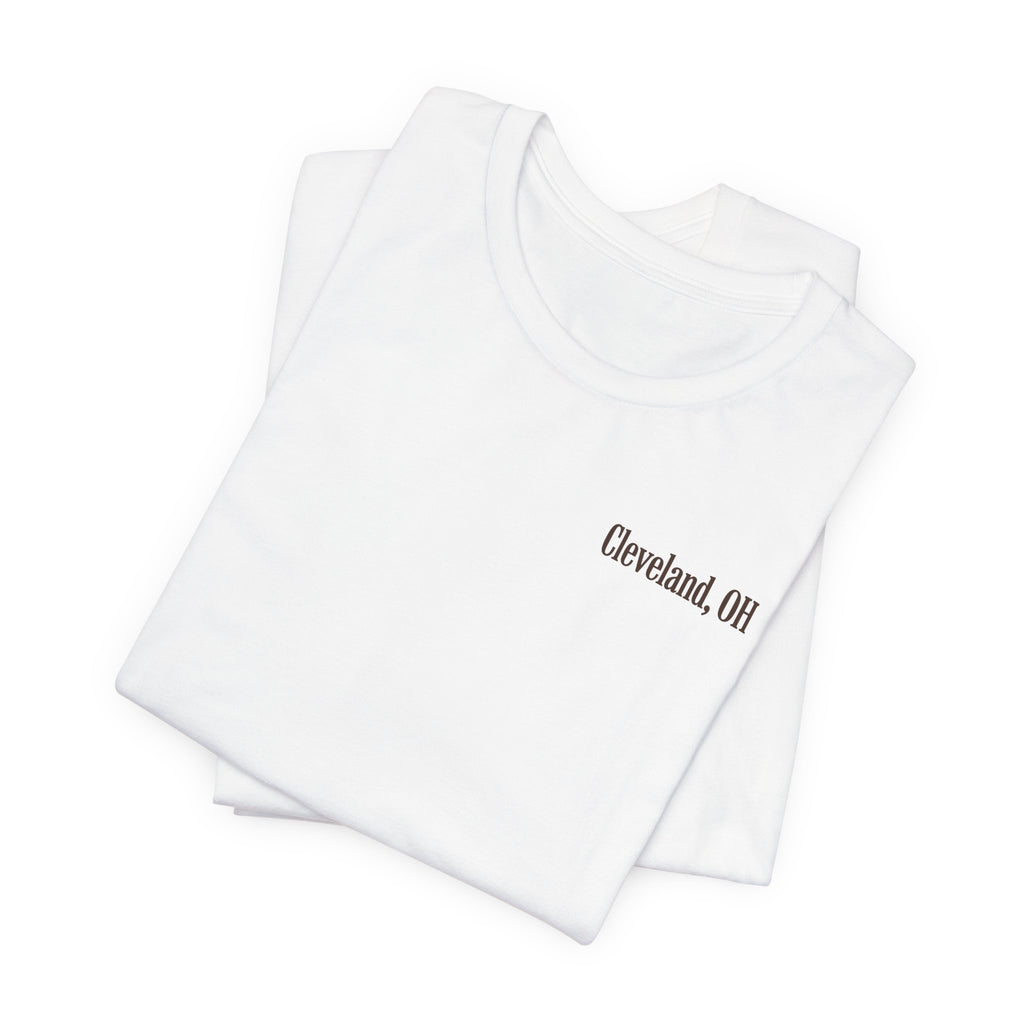 Cleveland Football T-Shirt — Brown, Orange & White