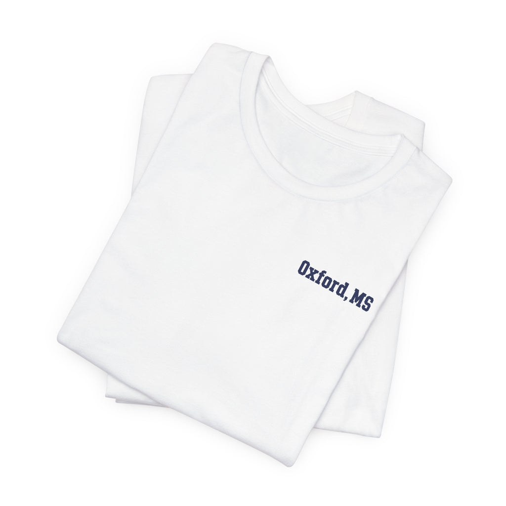 Oxford Field Addition T-Shirt — Baby Blue, Red & White
