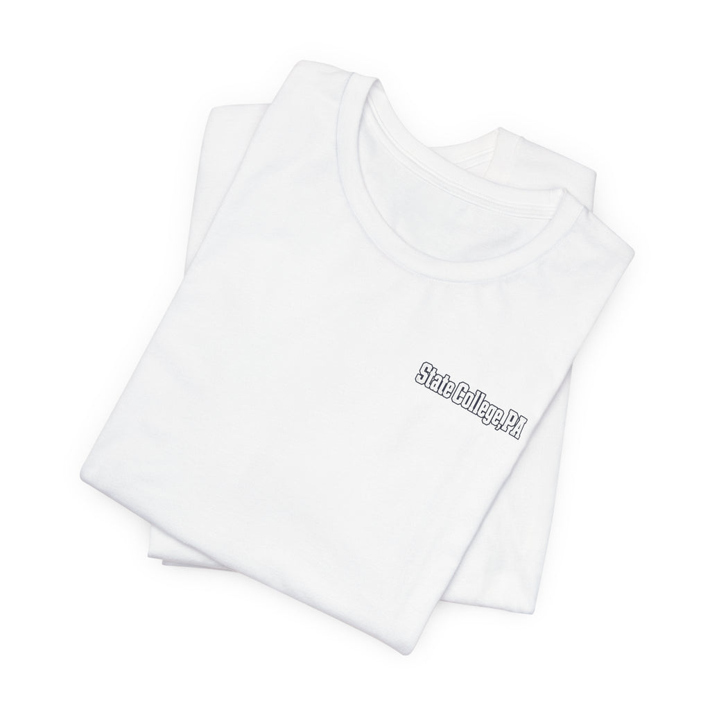 State College Field Addition T-Shirt — Navy & White