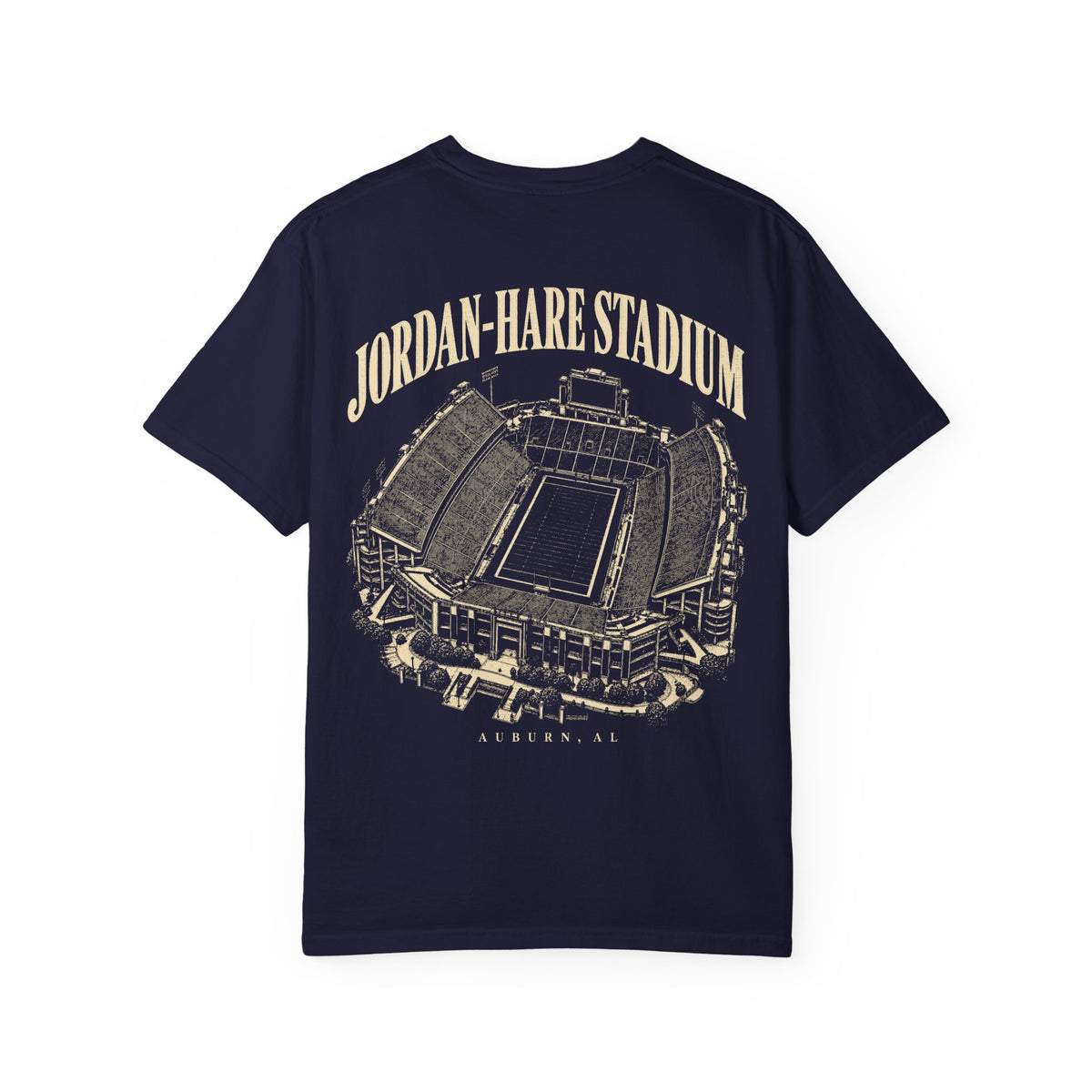 Jordan-Hare Stadium T-Shirt — True Navy