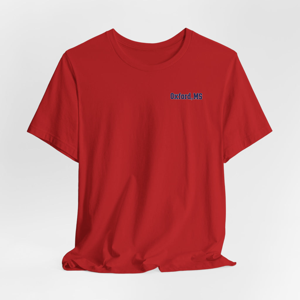 Oxford Field Addition T-Shirt — Baby Blue, Red & White