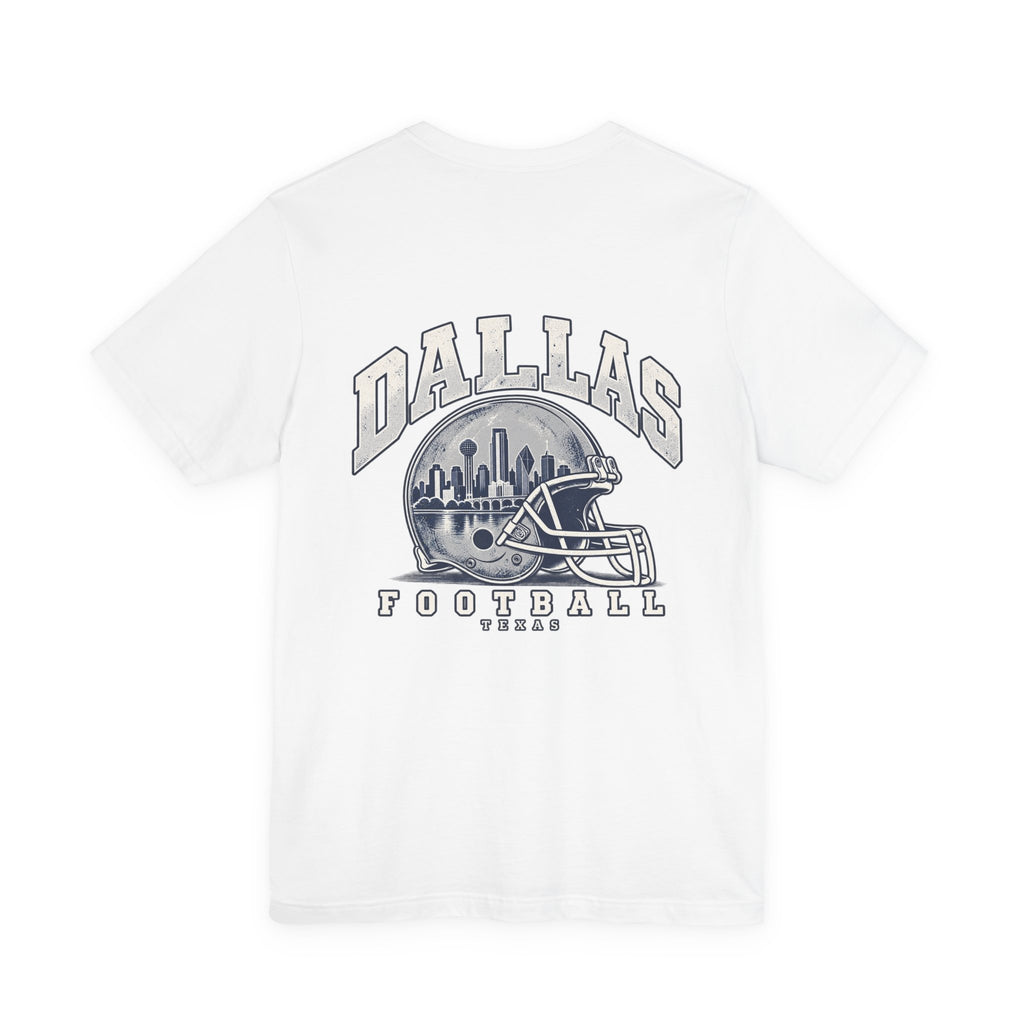 Dallas Football T-Shirt — Navy, White & Gray