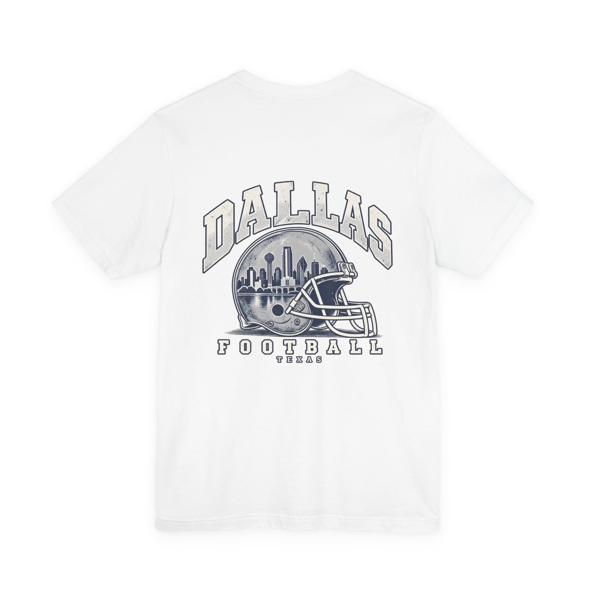 Dallas Football T-Shirt — Navy, White & Gray