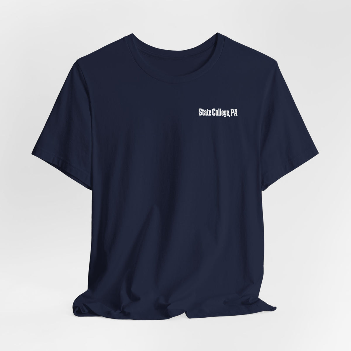 State College Field Addition T-Shirt — Navy & White